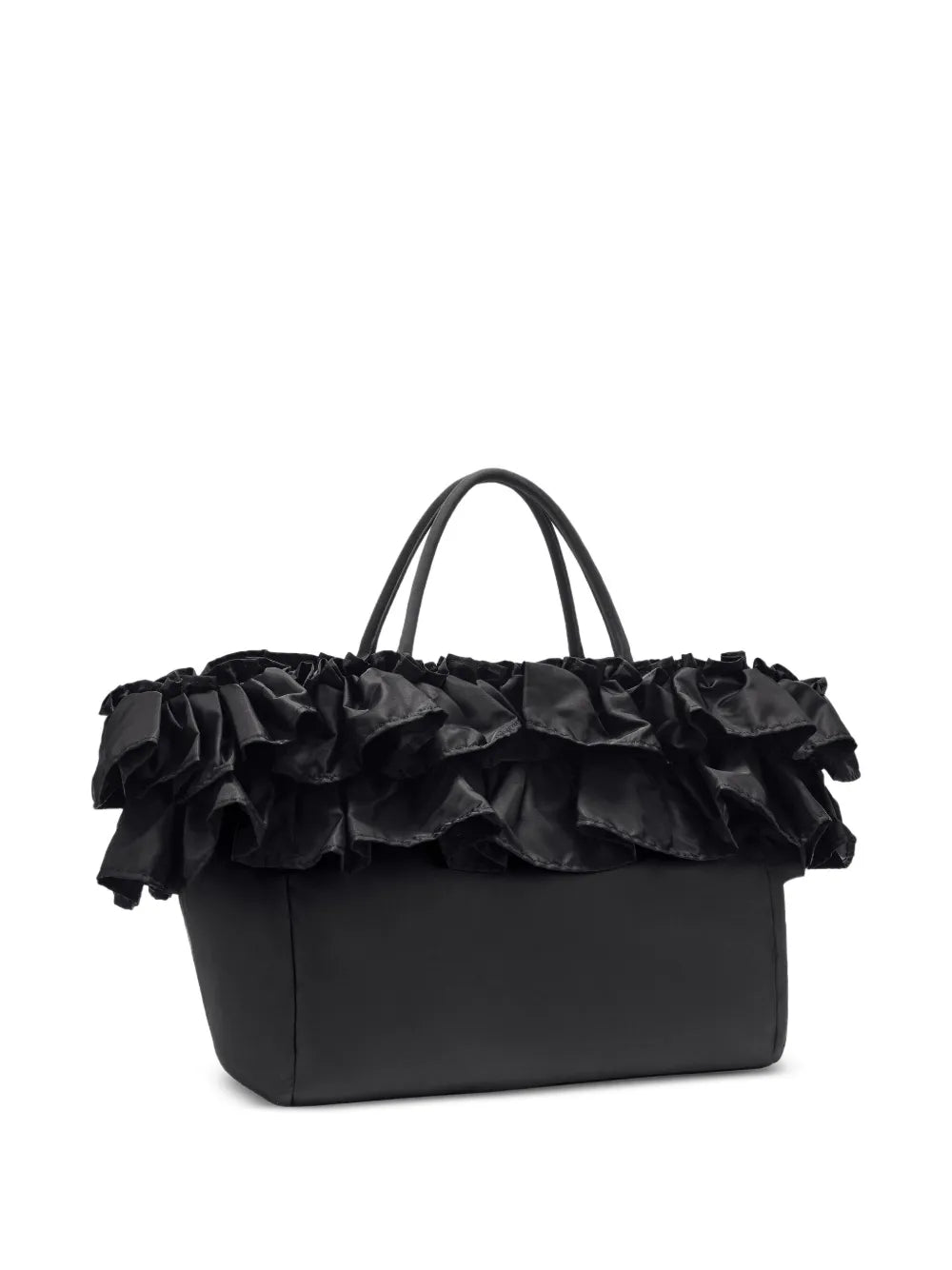 Ganni Ruffled Detail Shoulder Bag — Same as shown — Size One Size — Back View
