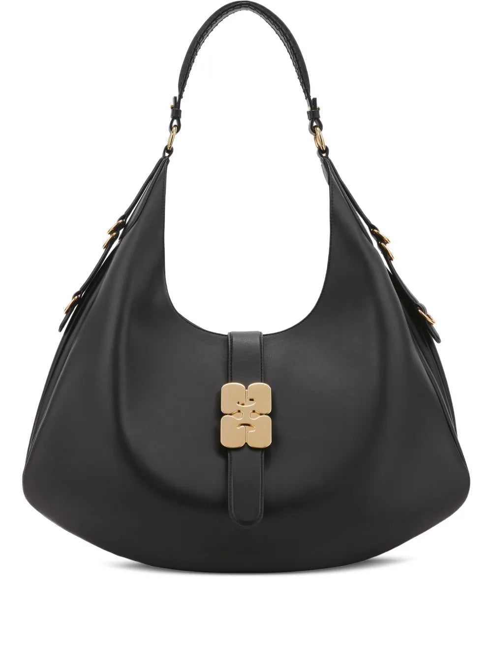 Ganni Detailed Hardware Shoulder Bag — Same as shown — Size One Size — Front View