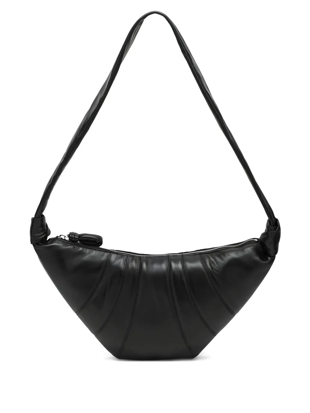 Lemaire Medium Croissant Leather Shoulder Bag — Same as shown — Size One Size — Front View