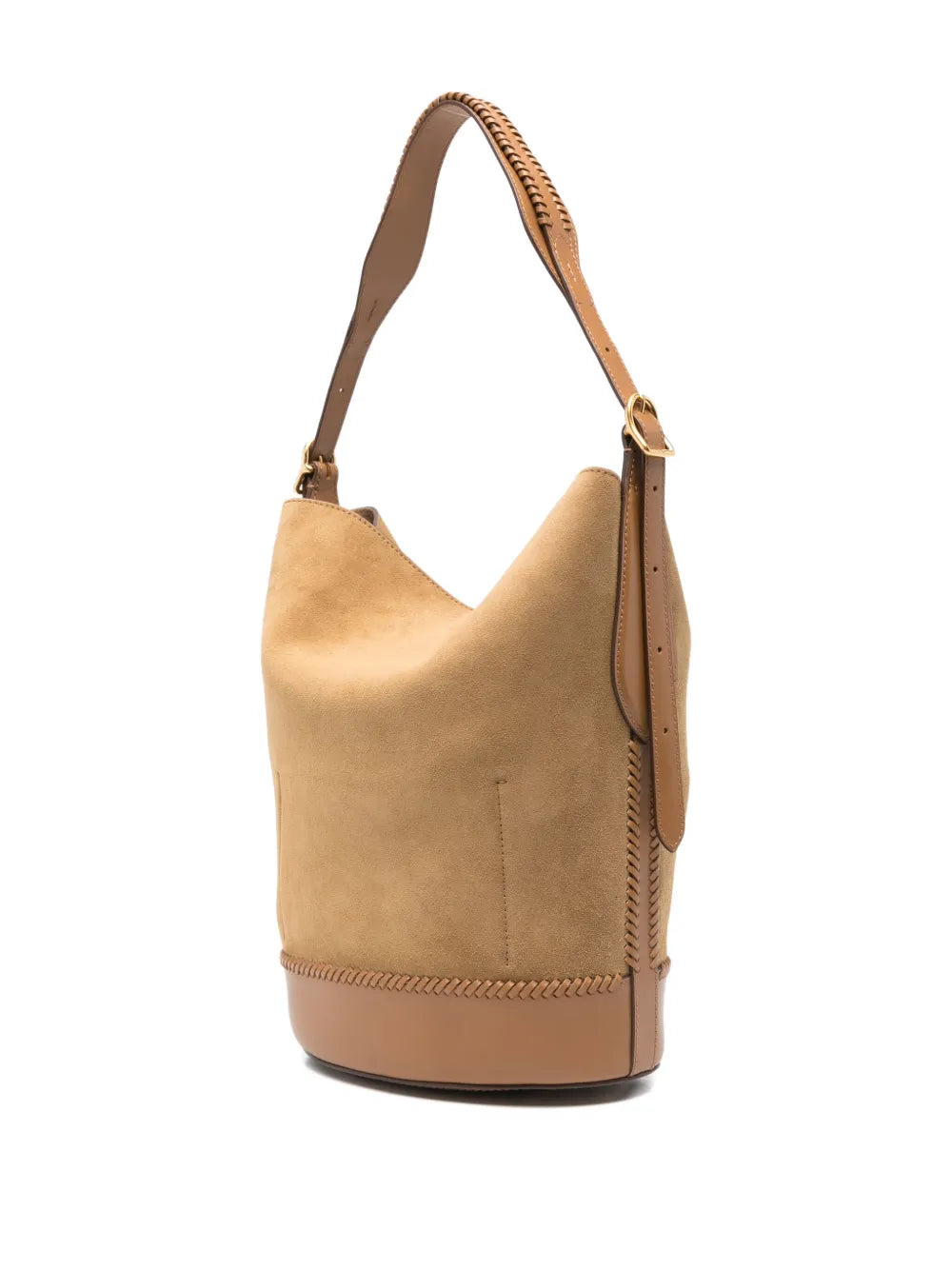 Polo Ralph Lauren Medium Secchiello Braided Handle Bucket Bag — Same as shown — Size One Size — Back View
