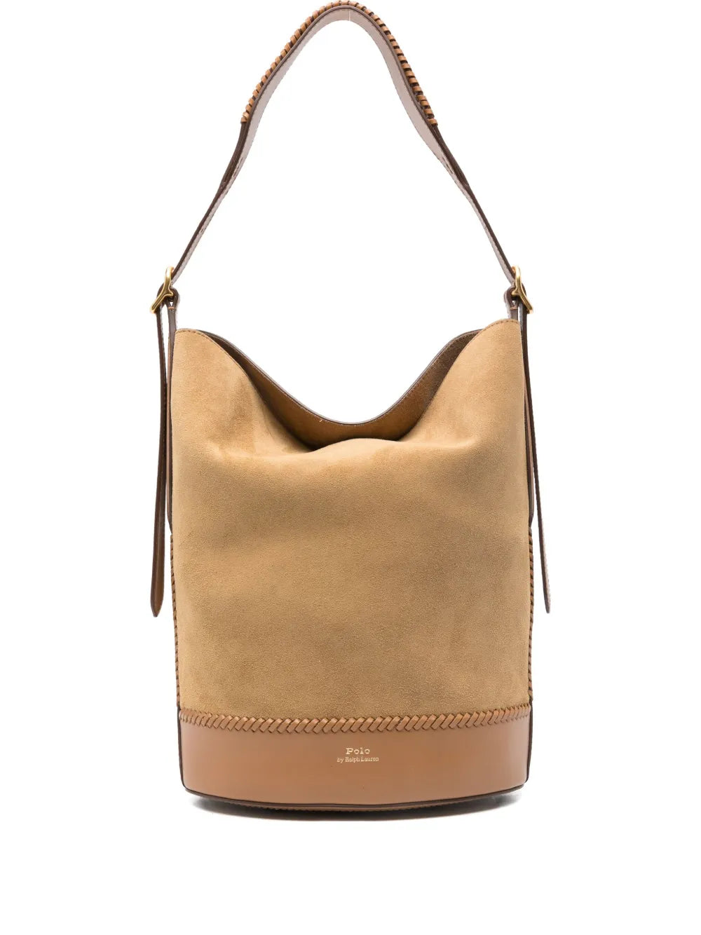 Polo Ralph Lauren Medium Secchiello Braided Handle Bucket Bag — Same as shown — Size One Size — Front View
