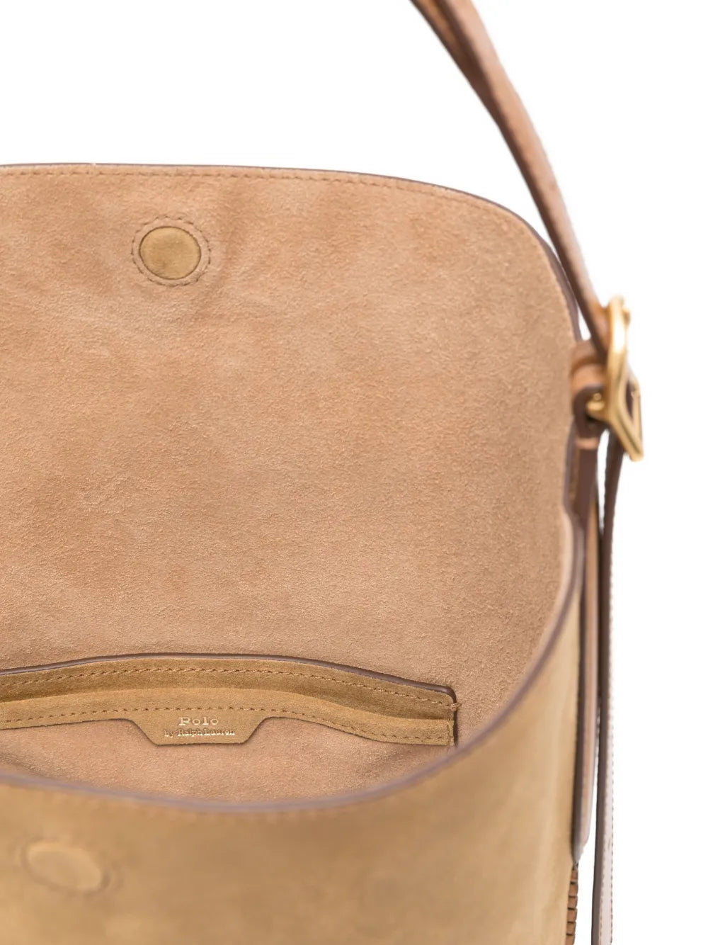 Polo Ralph Lauren Medium Secchiello Braided Handle Bucket Bag — Same as shown — Size One Size — Detail View