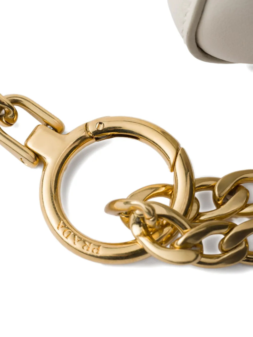 Prada Enchaine Chain Strap Leather Shoulder Bag — Same as shown — Size One Size — Detail View
