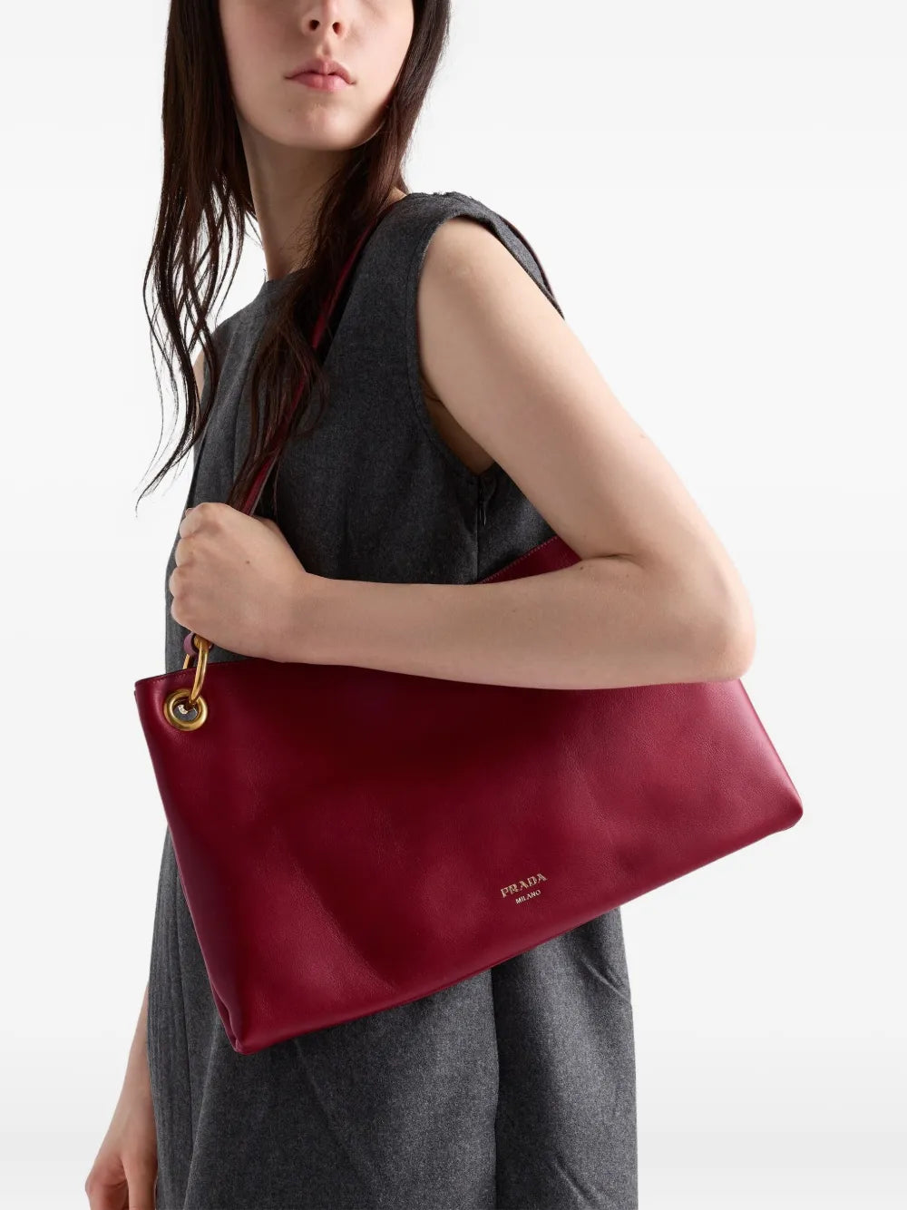 Prada Large Etude Shoulder Bag — Same as shown — Size One Size — Side View
