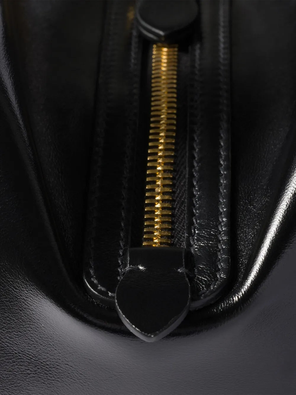 Miu Miu Leather Zipped Shoulder Bag — Same as shown — Size One Size — Top View