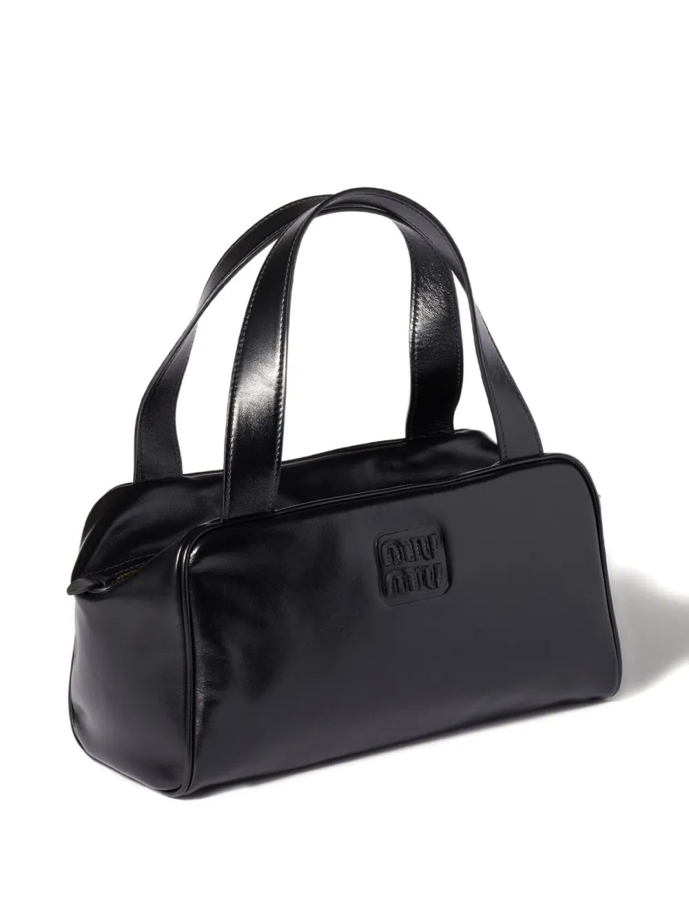 Miu Miu Leather Zipped Shoulder Bag — Same as shown — Size One Size — Back View