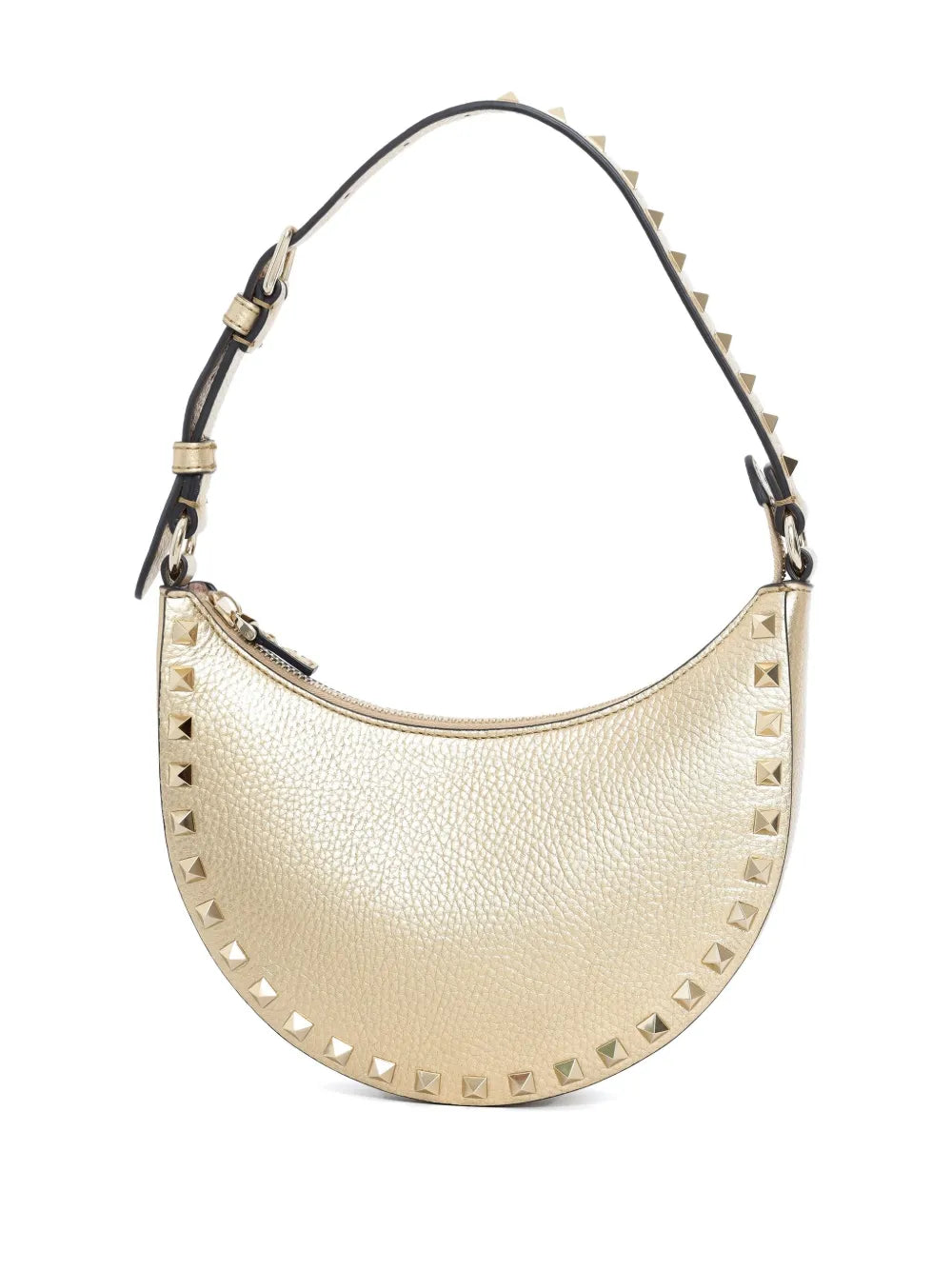 Valentino Garavani Rockstud Leather Shoulder Bag — Same as shown — Size One Size — Side View