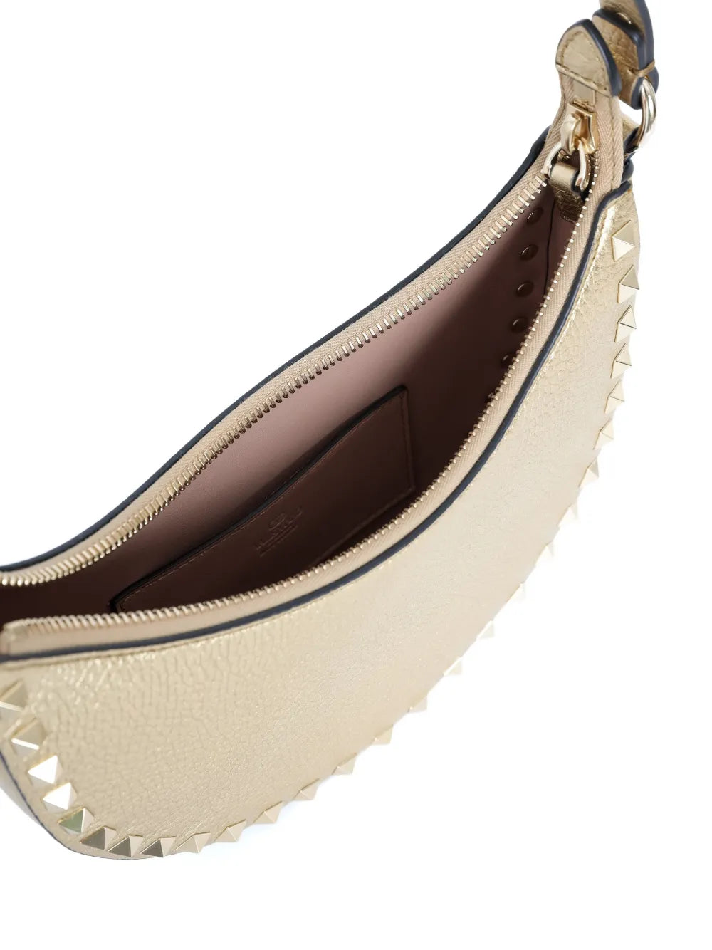 Valentino Garavani Rockstud Leather Shoulder Bag — Same as shown — Size One Size — Top View