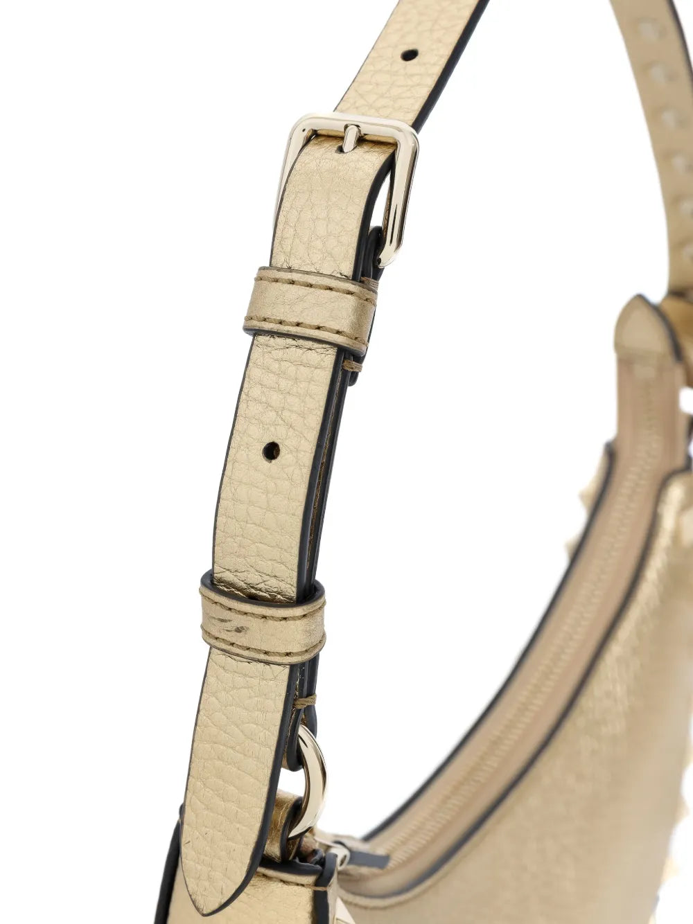 Valentino Garavani Rockstud Leather Shoulder Bag — Same as shown — Size One Size — Back View