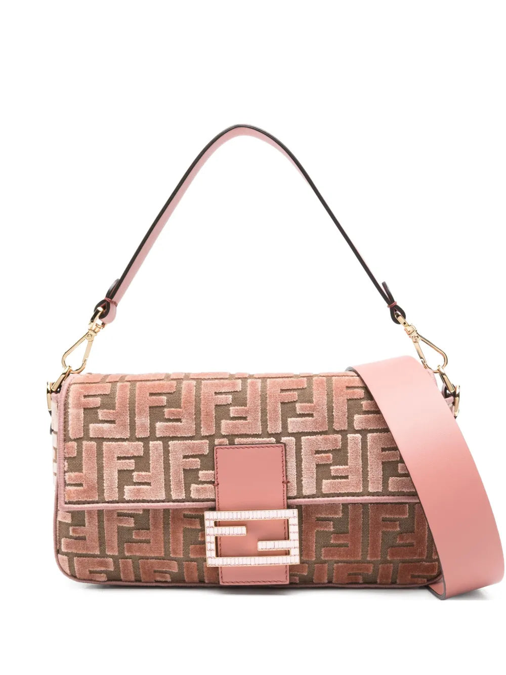 Fendi Medium Baguette Ff Pattern Shoulder Bag — Same as shown — Size One Size — Front View