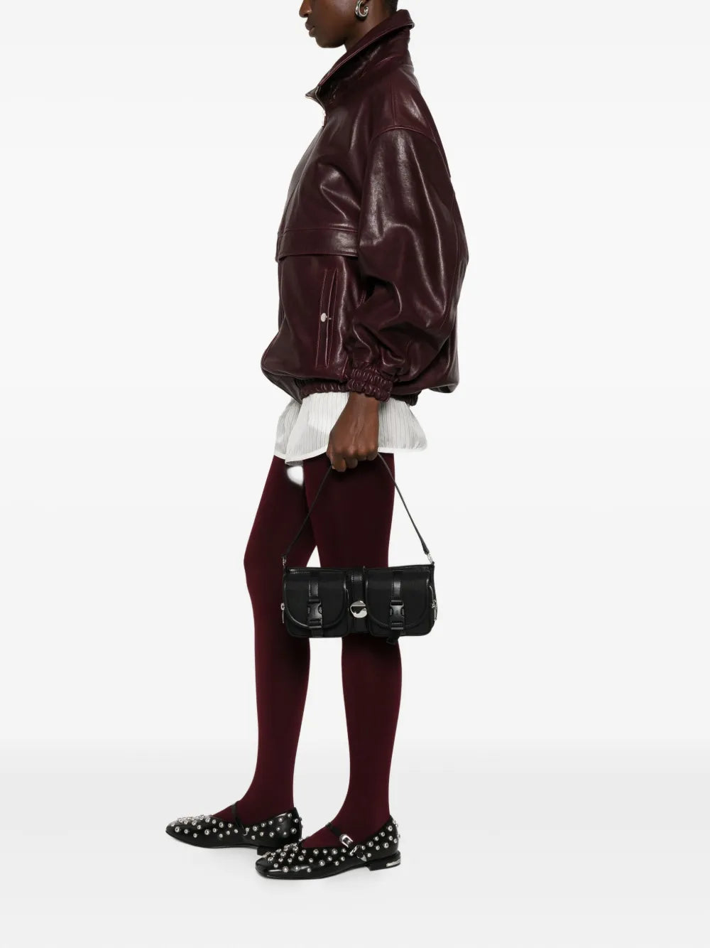 Coperni Cargo Logo Buckle Shoulder Bag — Same as shown — Size One Size — Side View