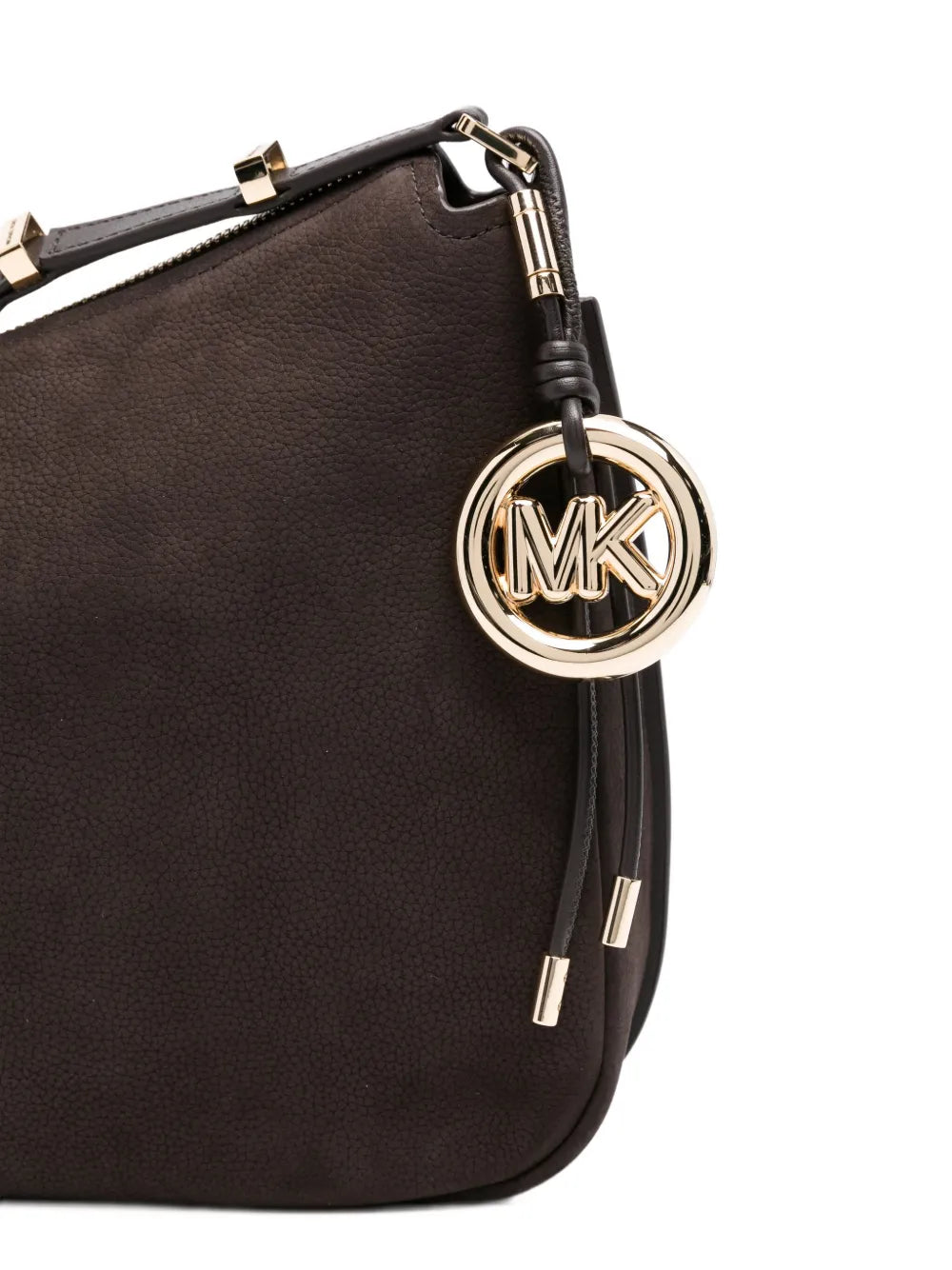 Michael Kors Curved Leather Shoulder Bag — Same as shown — Size One Size — Top View