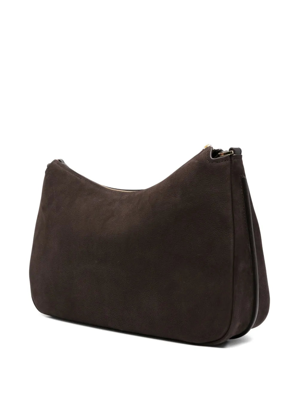 Michael Kors Curved Leather Shoulder Bag — Same as shown — Size One Size — Back View