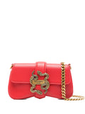Just Cavalli Snake Buckle Shoulder Bag — Same as shown — Size One Size — Front View