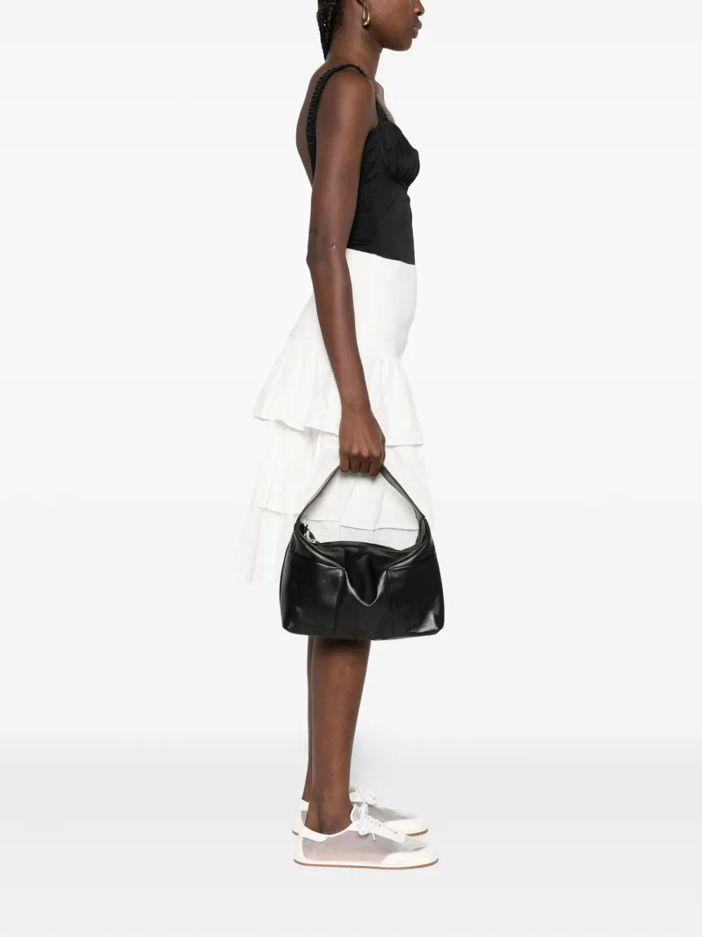 Gimaguas Leather Top Handle Shoulder Bag — Same as shown — Size One Size — Side View