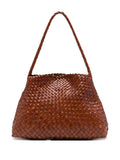 Dragon Diffusion Woven Leather Shoulder Bag — Same as shown — Size One Size — Front View