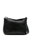Dragon Diffusion Santa Marta Woven Leather Shoulder Bag — Same as shown — Size One Size — Front View