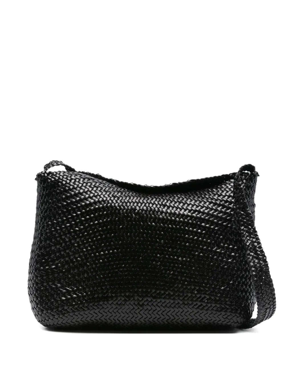 Dragon Diffusion Santa Marta Woven Leather Shoulder Bag — Same as shown — Size One Size — Front View