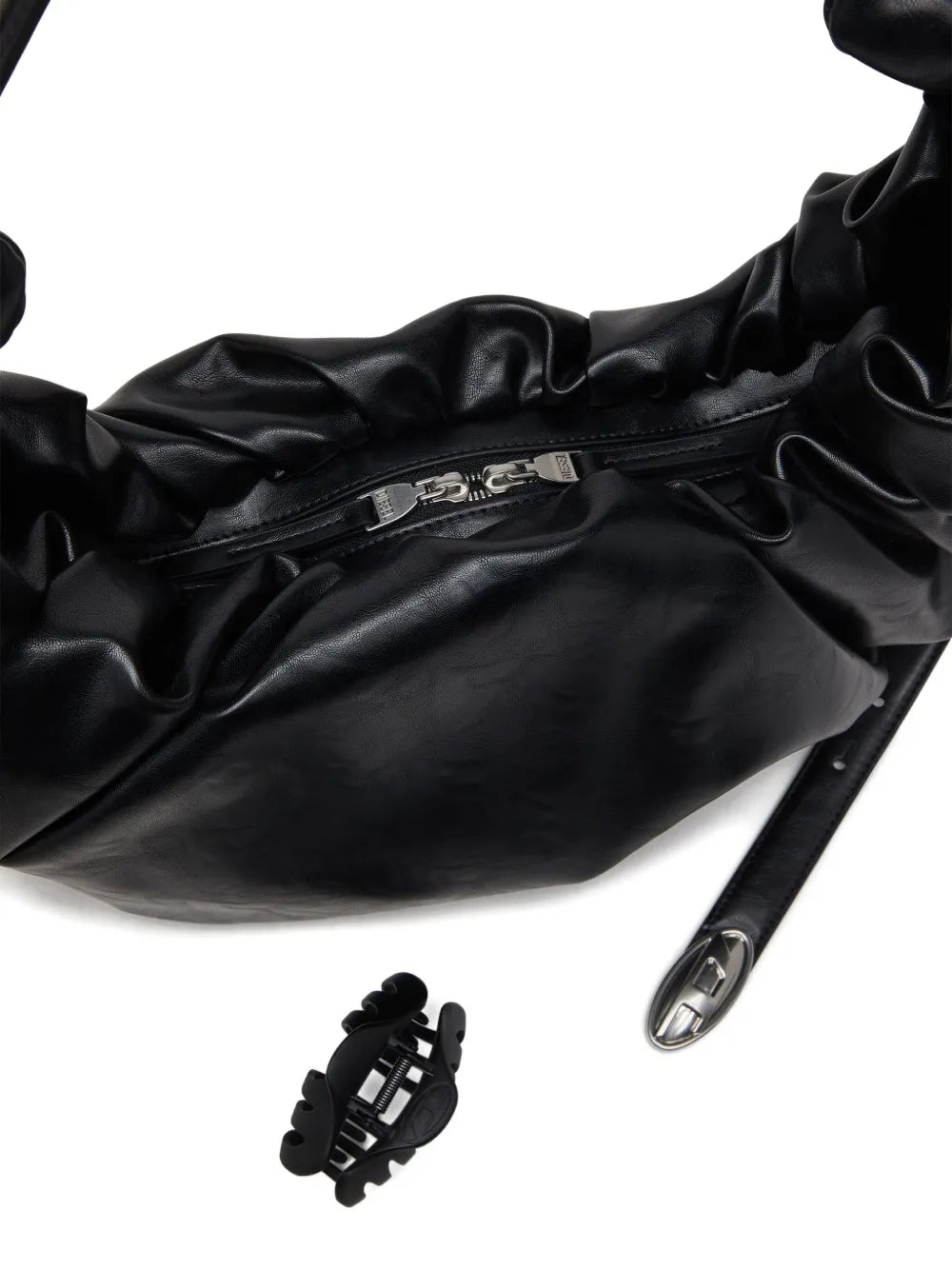 Diesel Large Grab D Scrunched Shoulder Bag — Same as shown — Size One Size — Top View