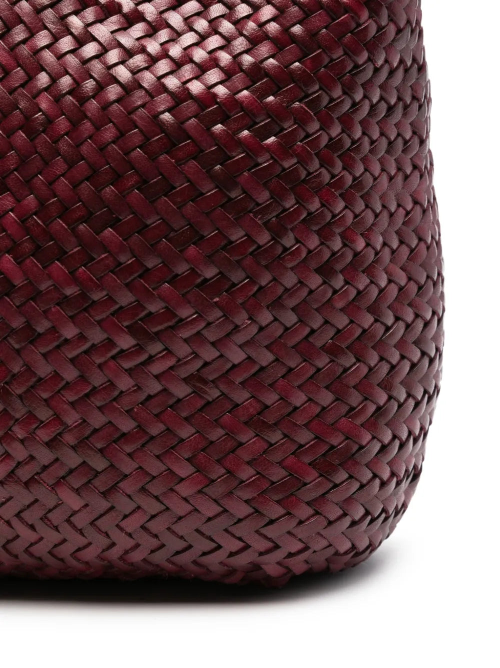 Dragon Diffusion Woven Leather Shoulder Bag — Same as shown — Size One Size — Top View