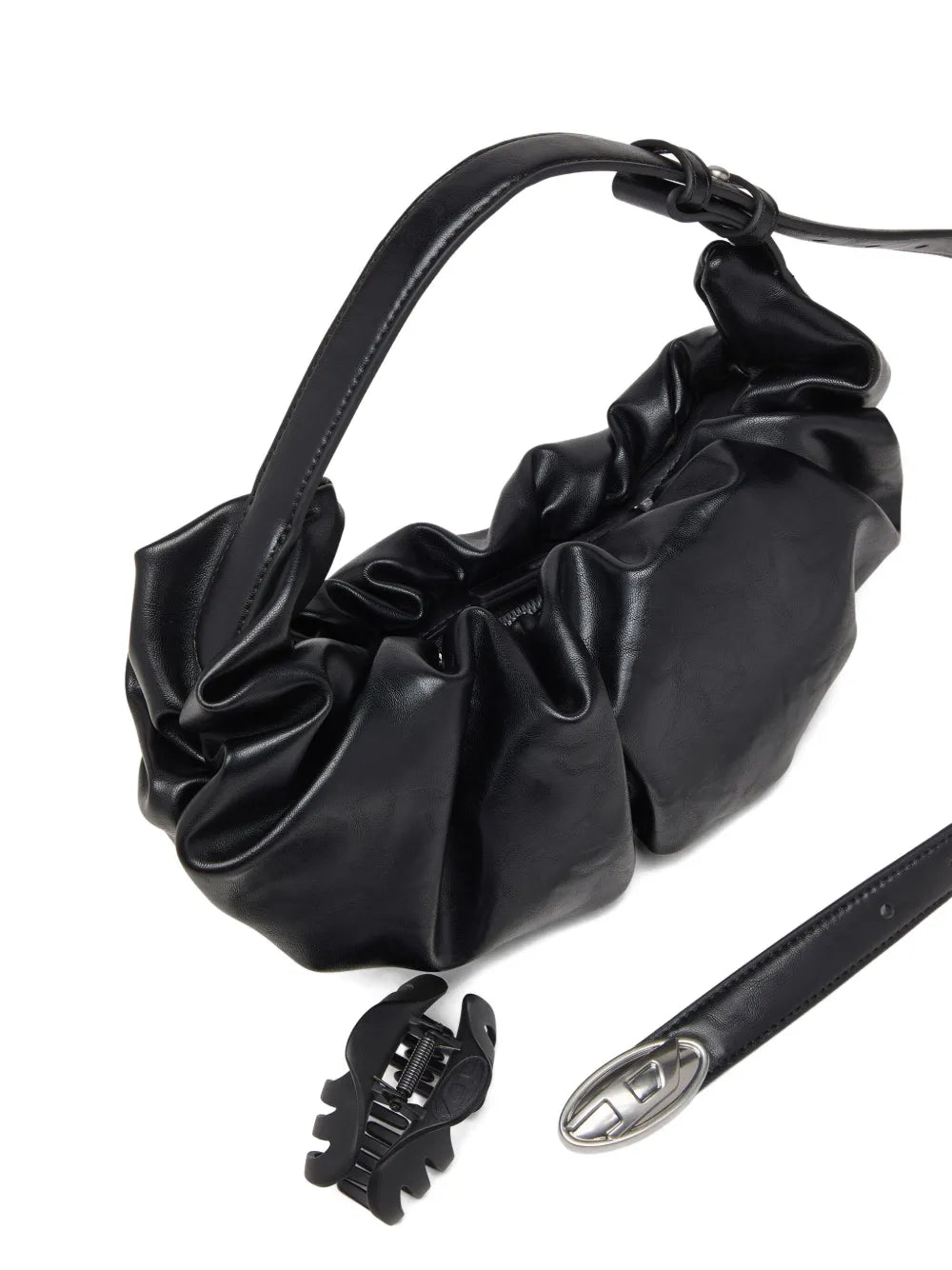 Diesel Small Grab D Scrunched Shoulder Bag — Same as shown — Size One Size — Detail View