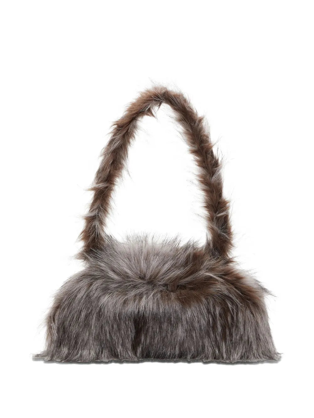 Diesel Faux Fur Top Handle Shoulder Bag — Same as shown — Size One Size — Side View