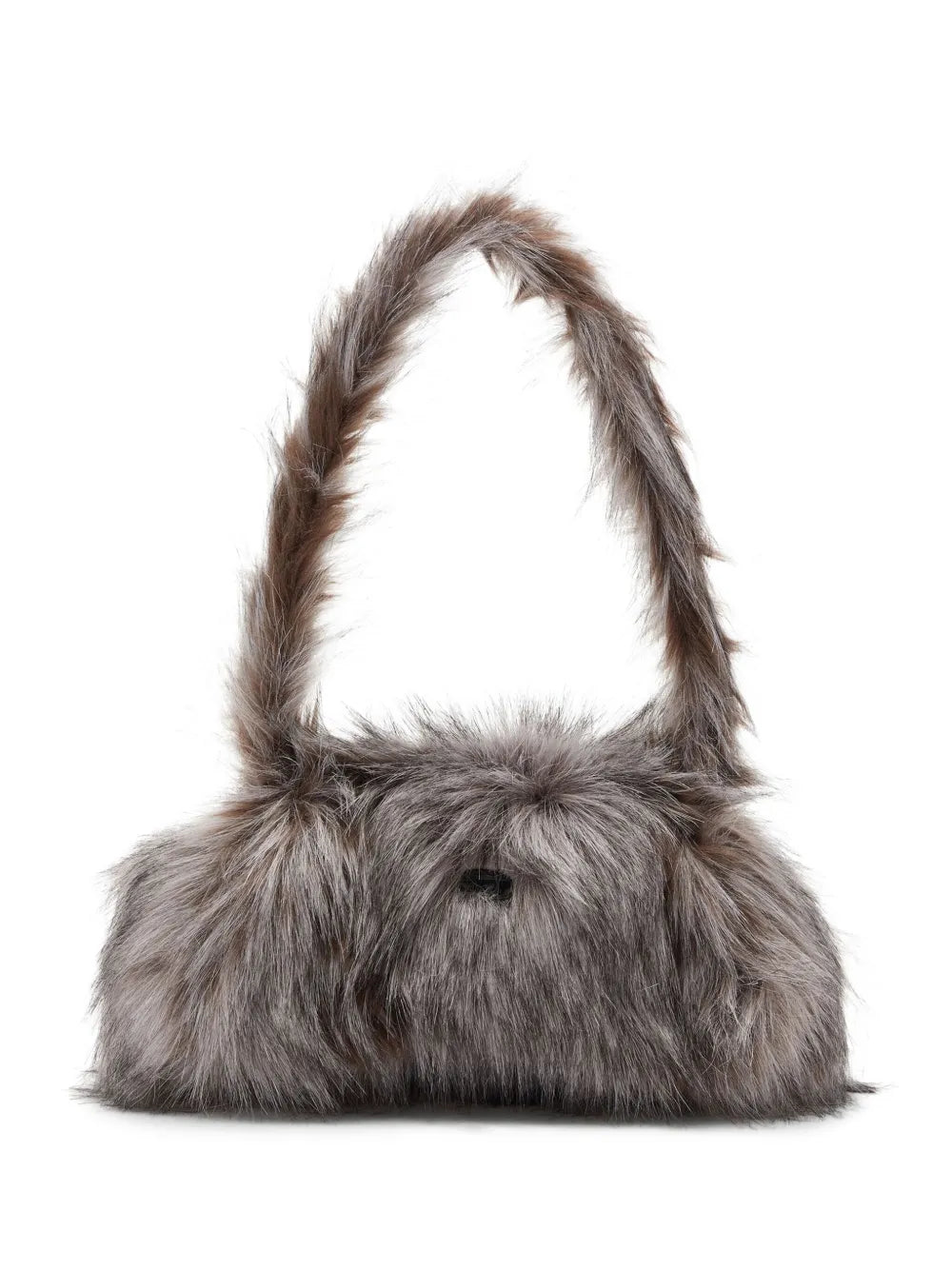 Diesel Faux Fur Top Handle Shoulder Bag — Same as shown — Size One Size — Front View