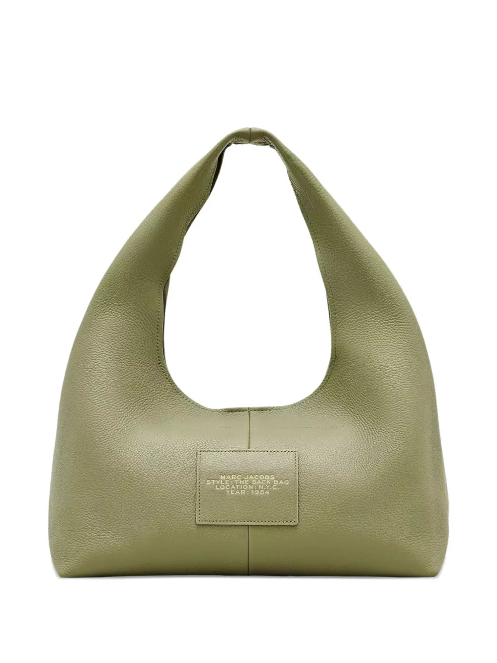 Marc Jacobs The Sack Logo Plaque Leather Shoulder Bag — Same as shown — Size One Size — Back View