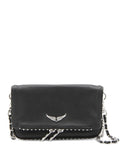 Zadigvoltaire Rock Leather Shoulder Bag — Same as shown — Size One Size — Front View