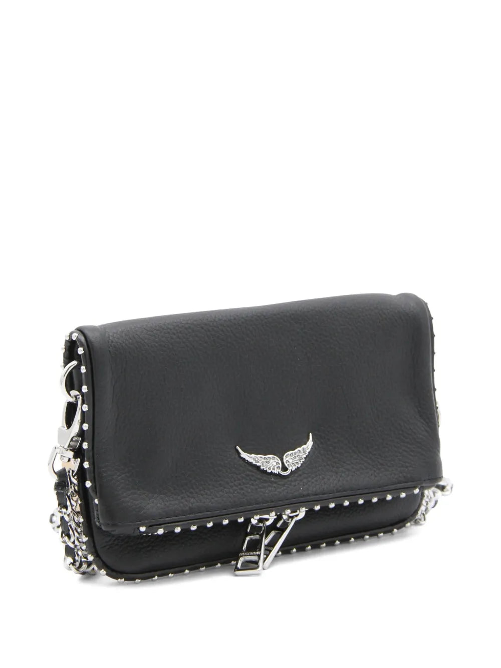 Zadigvoltaire Rock Leather Shoulder Bag — Same as shown — Size One Size — Detail View