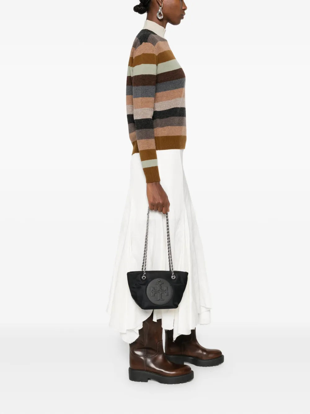Tory Burch Ella Chain Strap Shoulder Bag — Same as shown — Size One Size — Side View