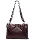 Tory Burch Quilted Chain Strap Shoulder Bag — Same as shown — Size One Size — Front View