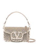 Valentino Garavani Loco Crystal Embellished Top Handle Bag — Same as shown — Size One Size — Front View