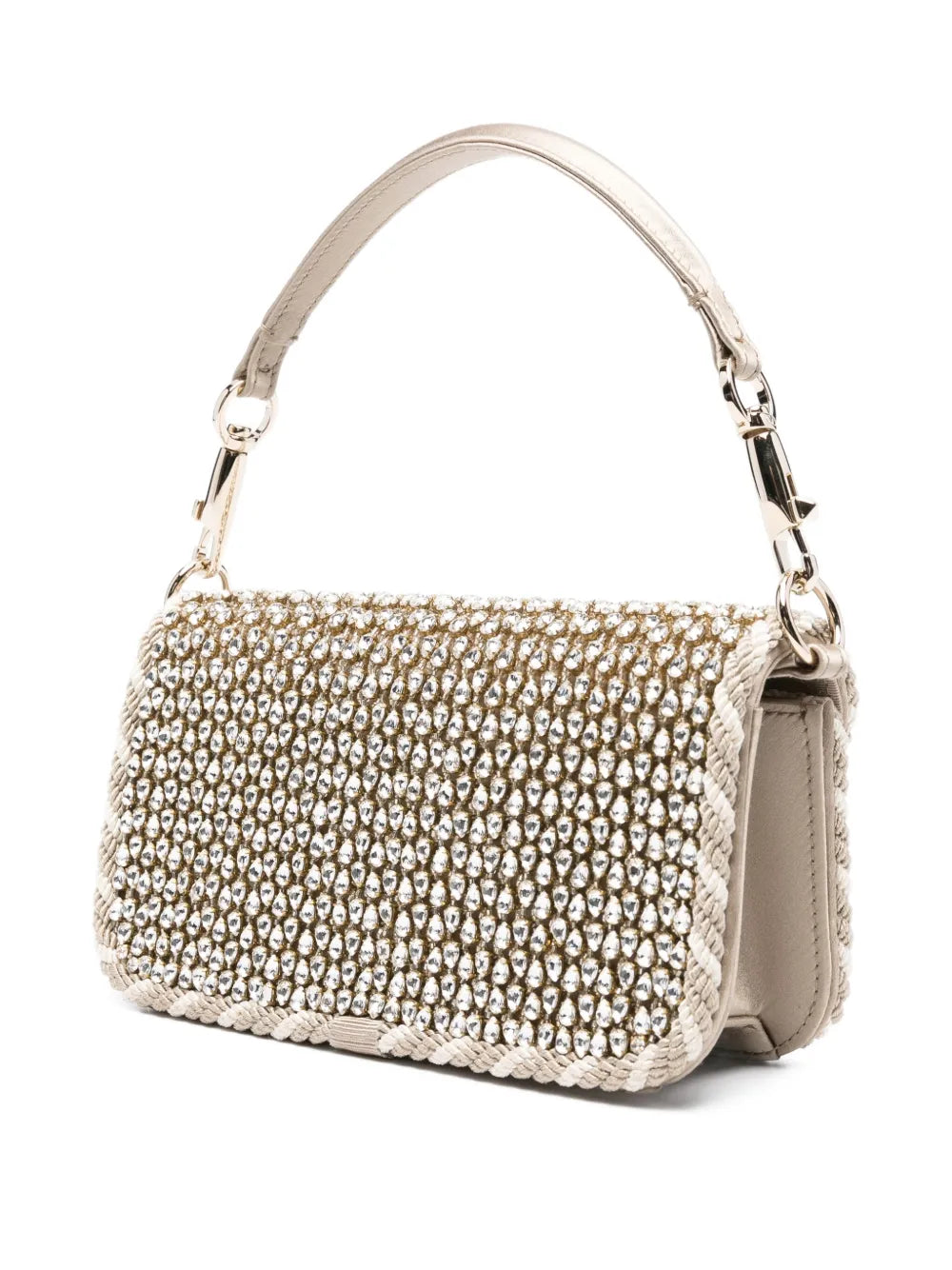 Valentino Garavani Loco Crystal Embellished Top Handle Bag — Same as shown — Size One Size — Side View