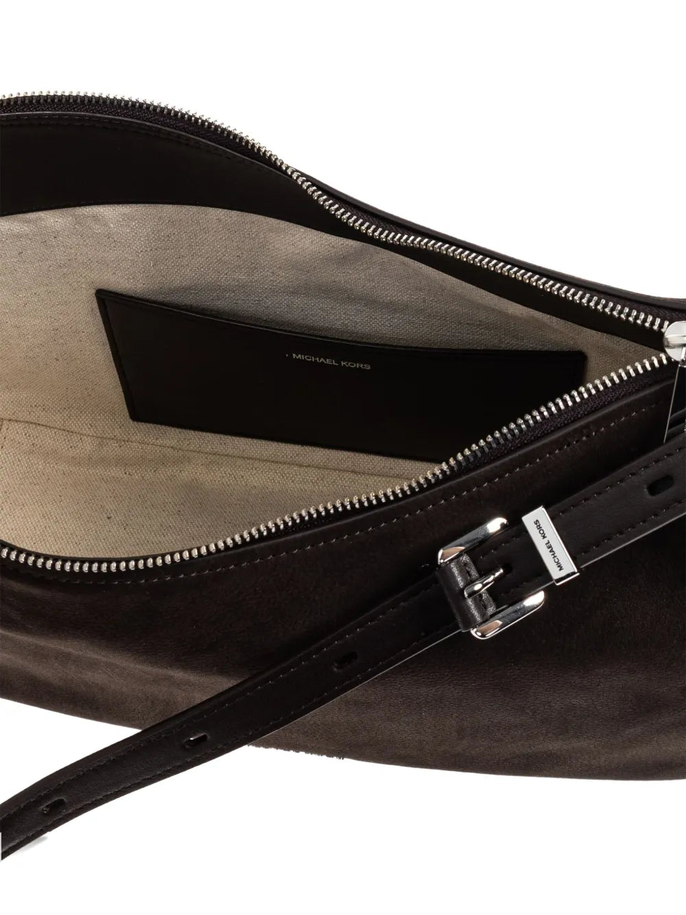 Michael Michael Kors Suede Leather Shoulder Bag — Same as shown — Size One Size — Detail View