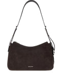 Michael Michael Kors Suede Leather Shoulder Bag — Same as shown — Size One Size — Front View