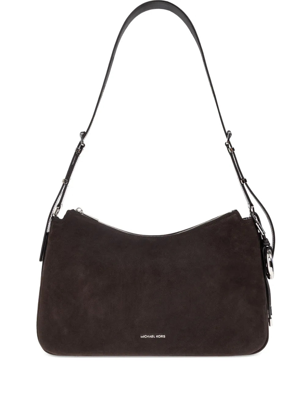 Michael Michael Kors Suede Leather Shoulder Bag — Same as shown — Size One Size — Front View