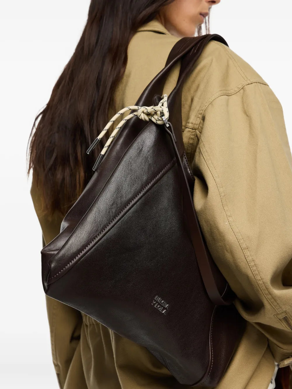 Bimba Y Lola Large Paper Bag Leather Shoulder Bag — Same as shown — Size One Size — Side View