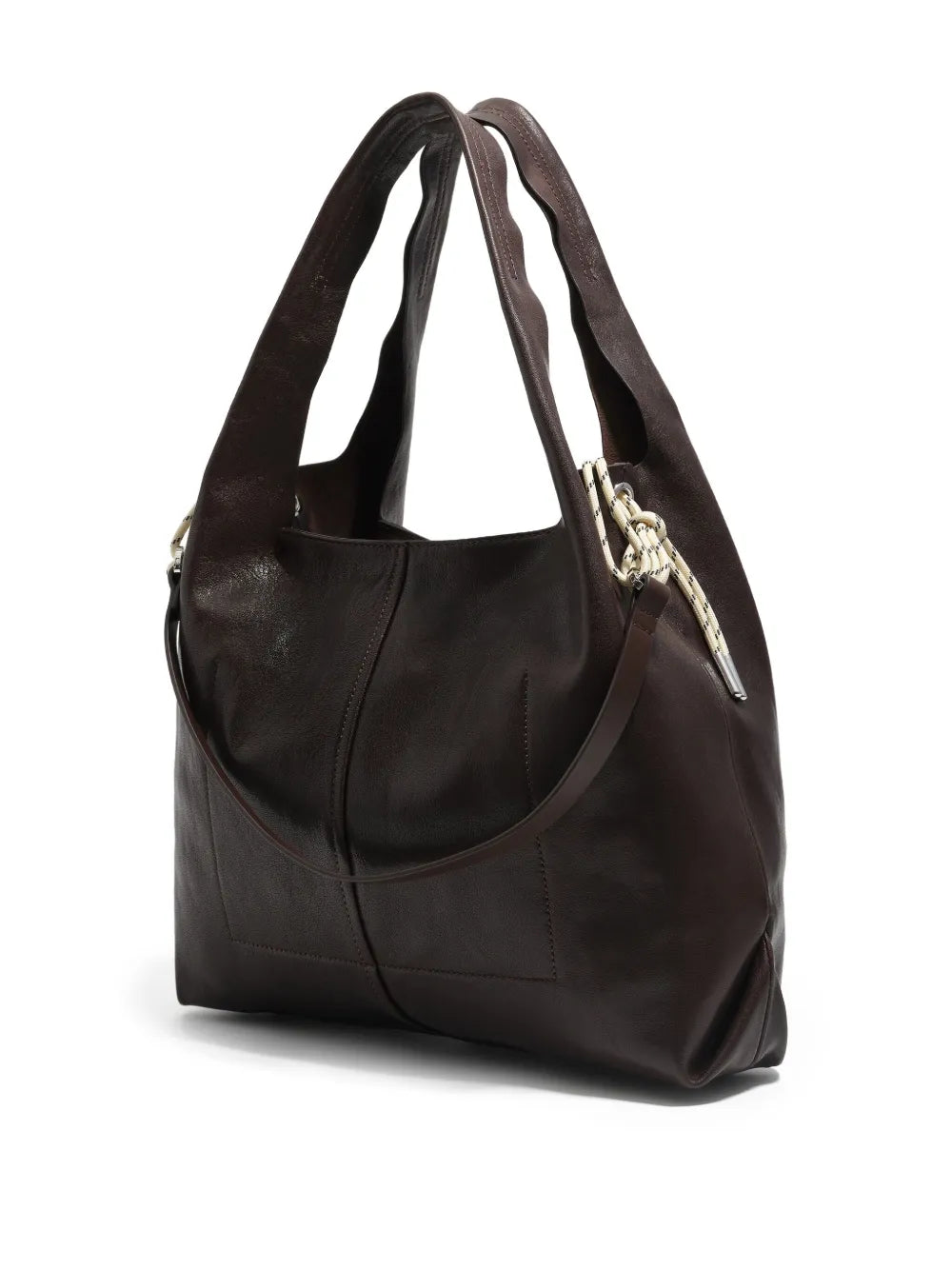 Bimba Y Lola Large Paper Bag Leather Shoulder Bag — Same as shown — Size One Size — Detail View