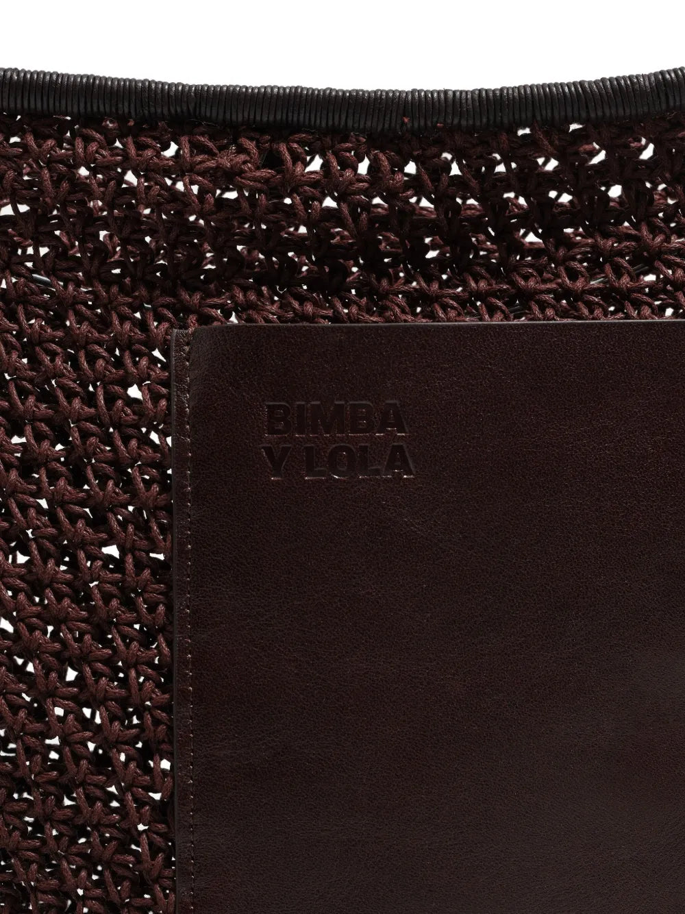 Bimba Y Lola Open Work Crochet Shoulder Bag — Same as shown — Size One Size — Top View