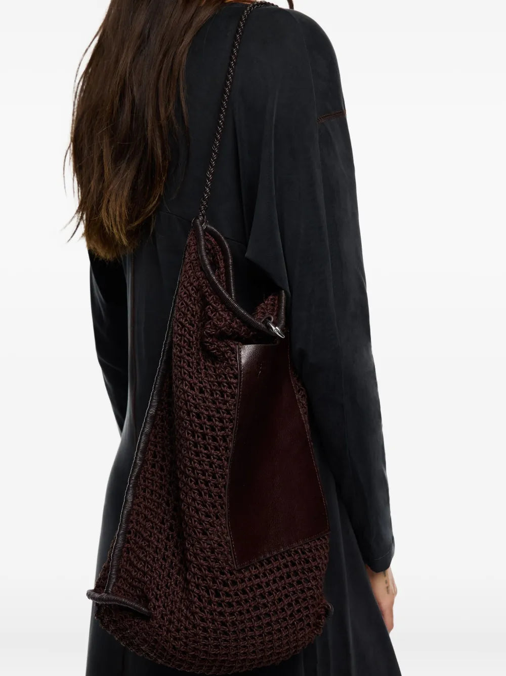 Bimba Y Lola Open Work Crochet Shoulder Bag — Same as shown — Size One Size — Detail View