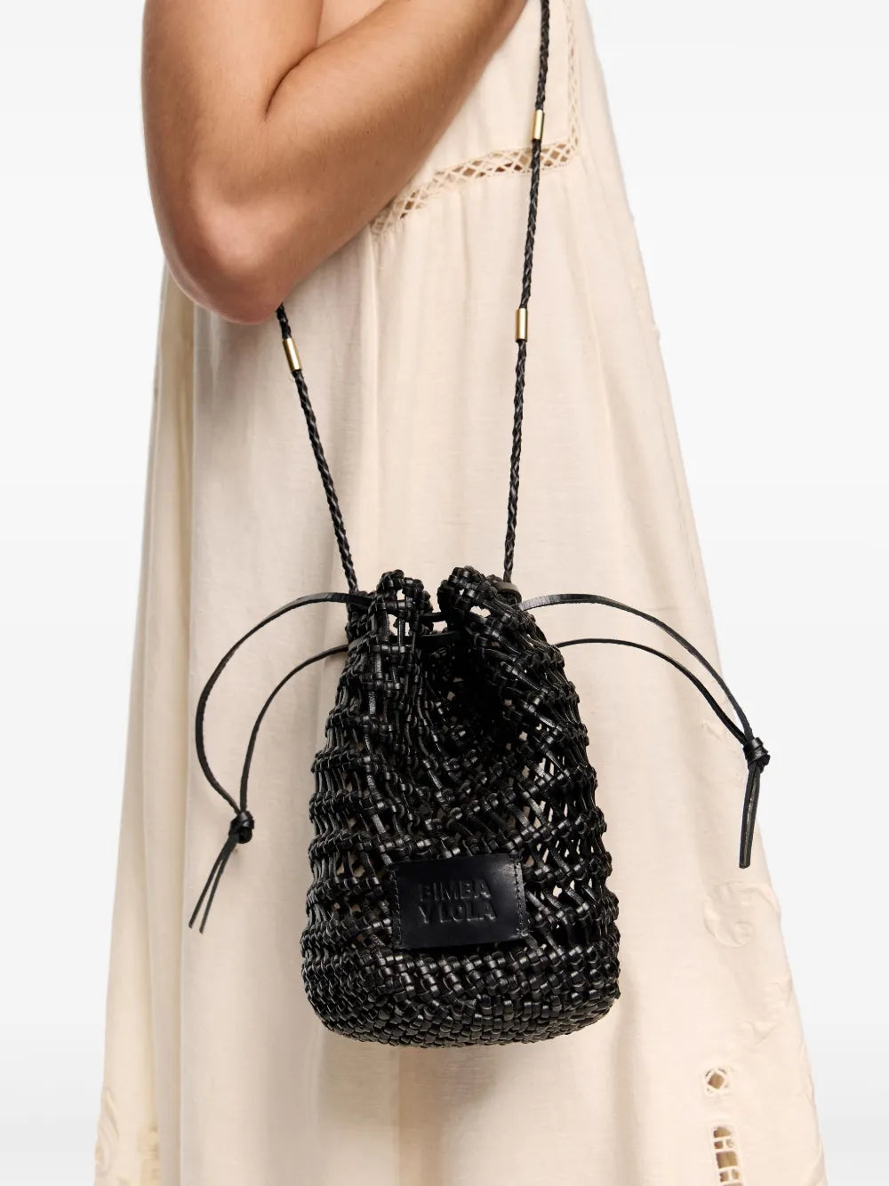 Bimba Y Lola Plaited Leather Bucket Bag — Same as shown — Size One Size — Top View
