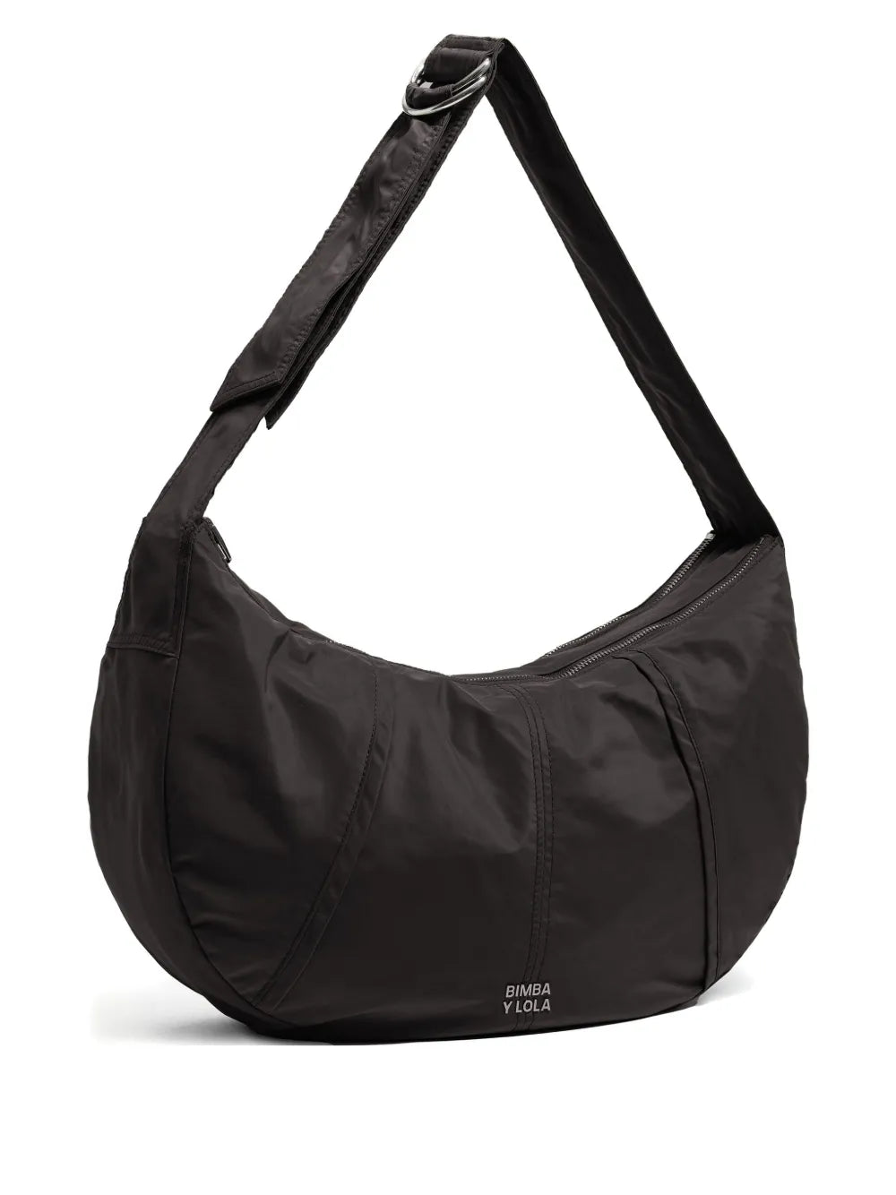 Bimba Y Lola Large Moon Crescent Shaped Zip Fastening Shoulder Bag — Same as shown — Size One Size — Front View