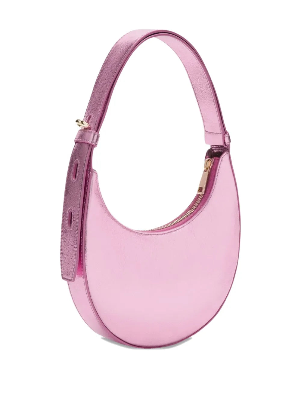 Furla Metallic Effect Crescent Shoulder Bag — Same as shown — Size One Size — Side View