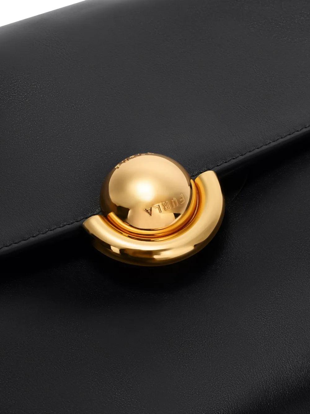 Furla Sfera Clasp Leather Shoulder Bag — Same as shown — Size One Size — Top View