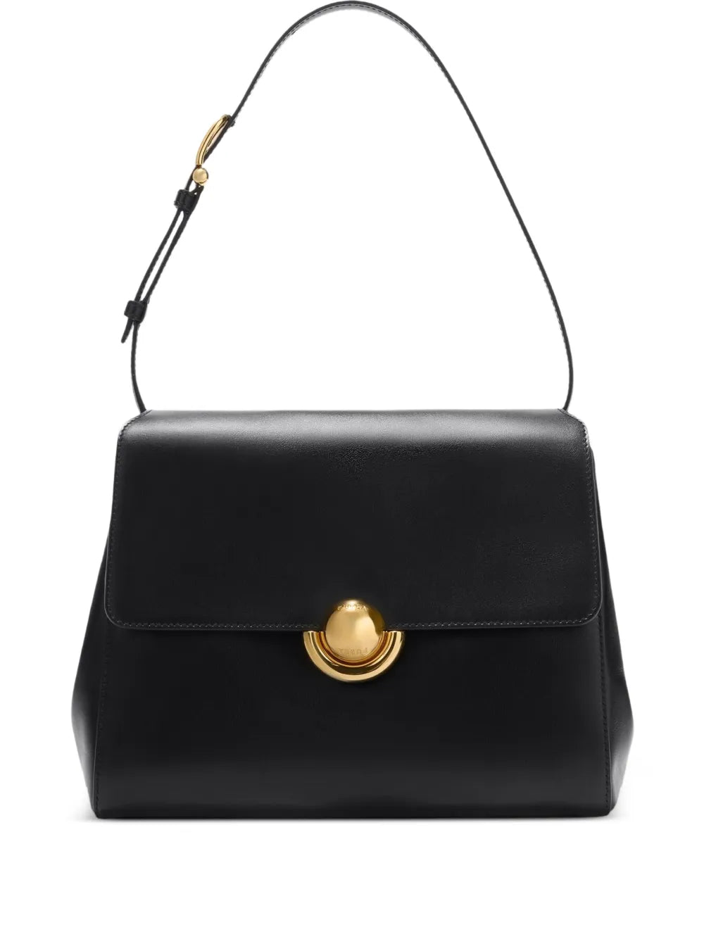 Furla Sfera Clasp Leather Shoulder Bag — Same as shown — Size One Size — Front View