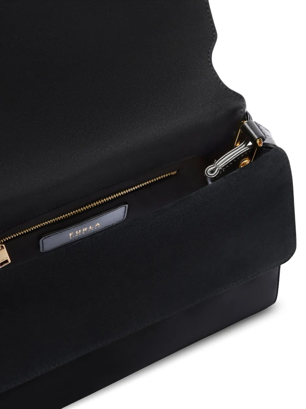 Furla Sfera Clasp Leather Shoulder Bag — Same as shown — Size One Size — Detail View