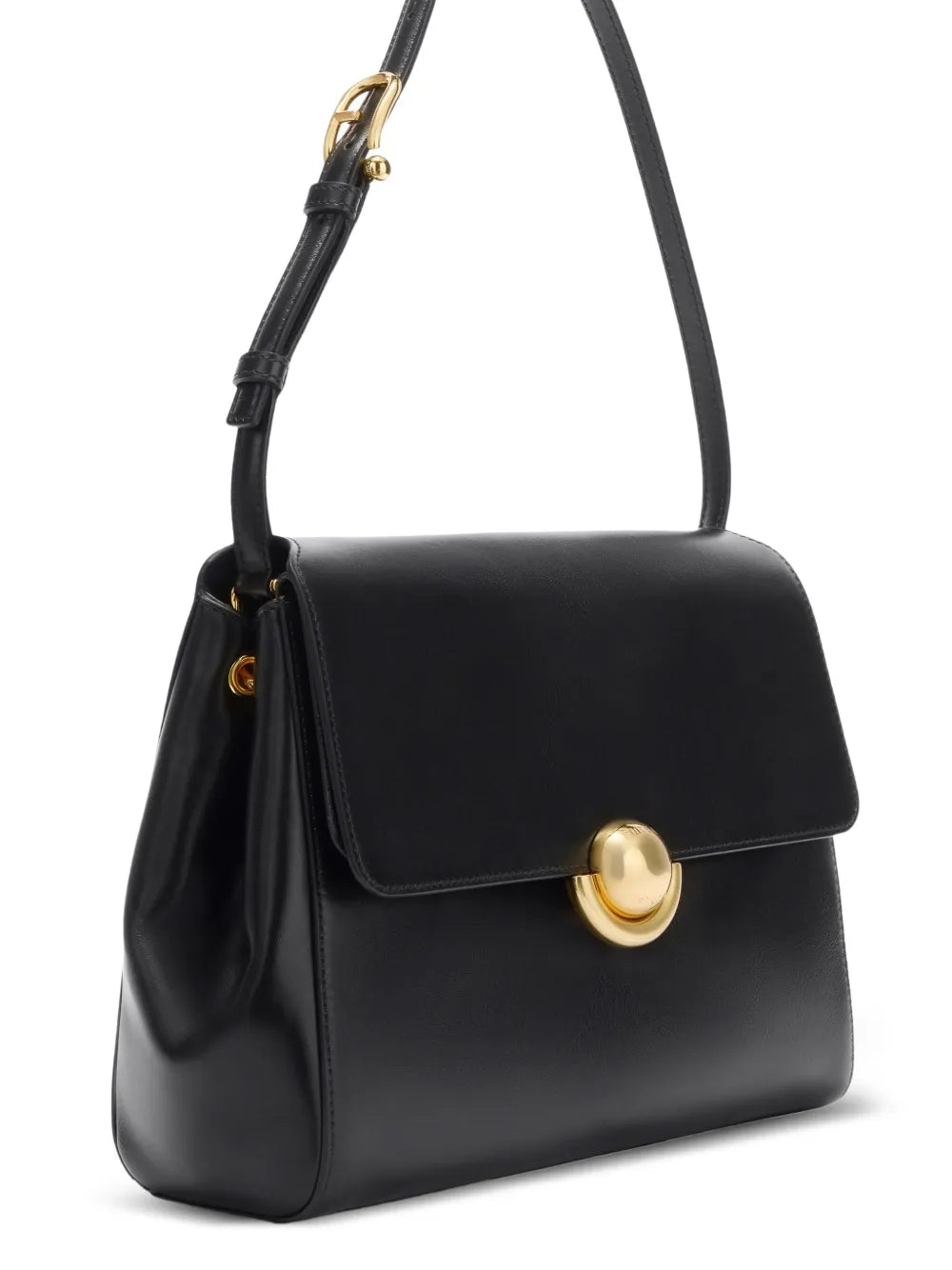 Furla Sfera Clasp Leather Shoulder Bag — Same as shown — Size One Size — Back View