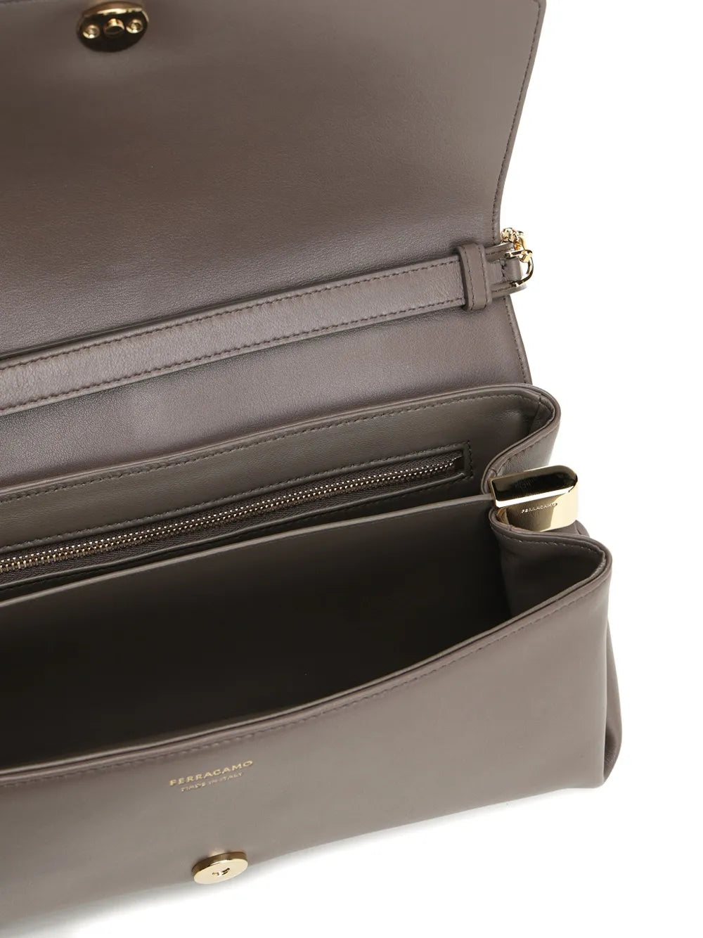 Ferragamo Chain Strap Flap Shoulder Bag — Same as shown — Size One Size — Top View