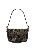 Maliparmi Beaded Floral Pattern Shoulder Bag — Same as shown — Size One Size — Front View